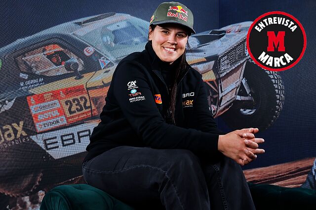 Laia Sanz, en su visita a MARCA