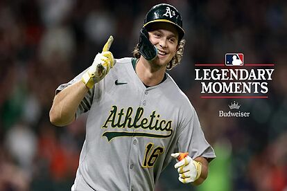 Rookie makes MLB history with home runs for Athletics something