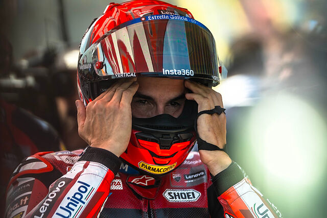 Marc, en la parrilla de salida del GP de los Pa�ses Bajos de MotoGP.