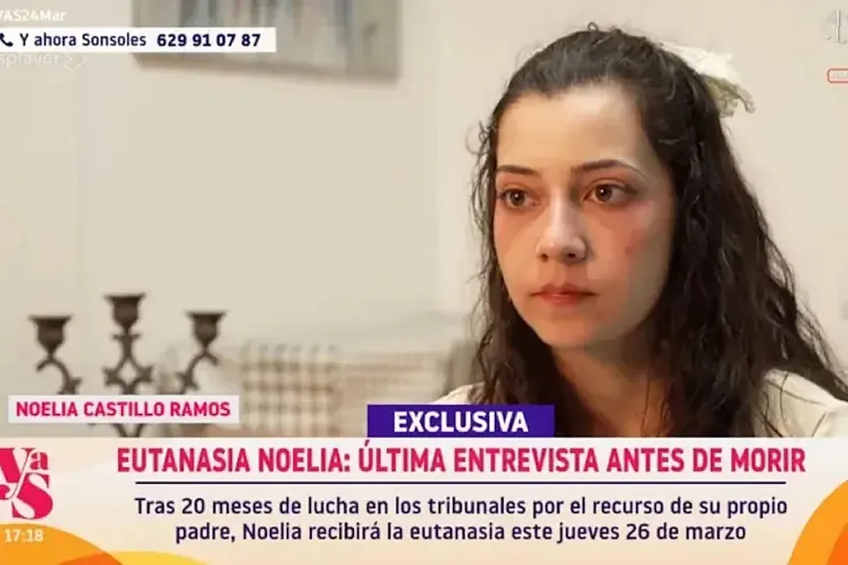 The shocking testimony of Noelia, the Spanish woman who will receive euthanasia on Thursday: "I want to stop suffering"