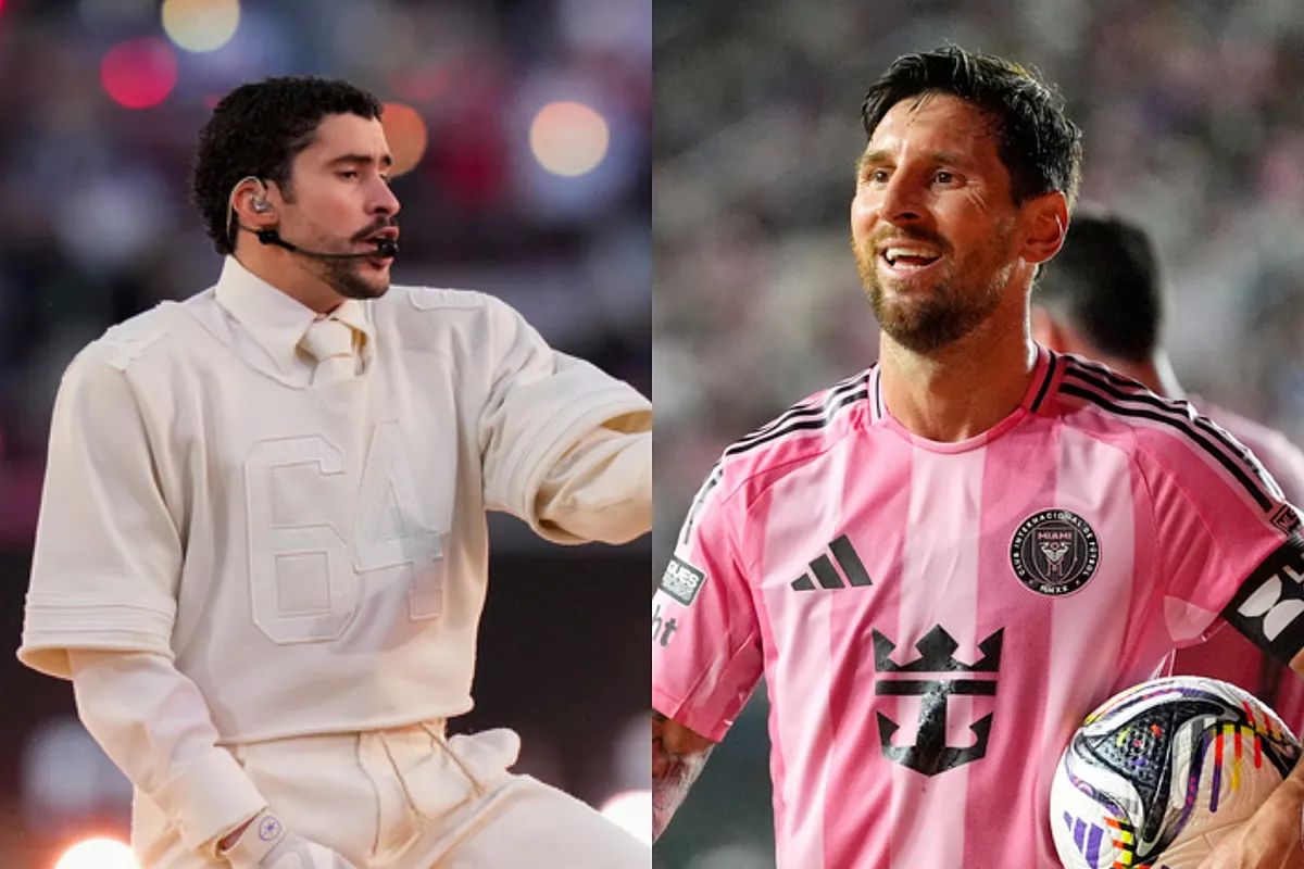Bad Bunny not only conquered the Super Bowl; he also sets the pace for Lionel Messi's training