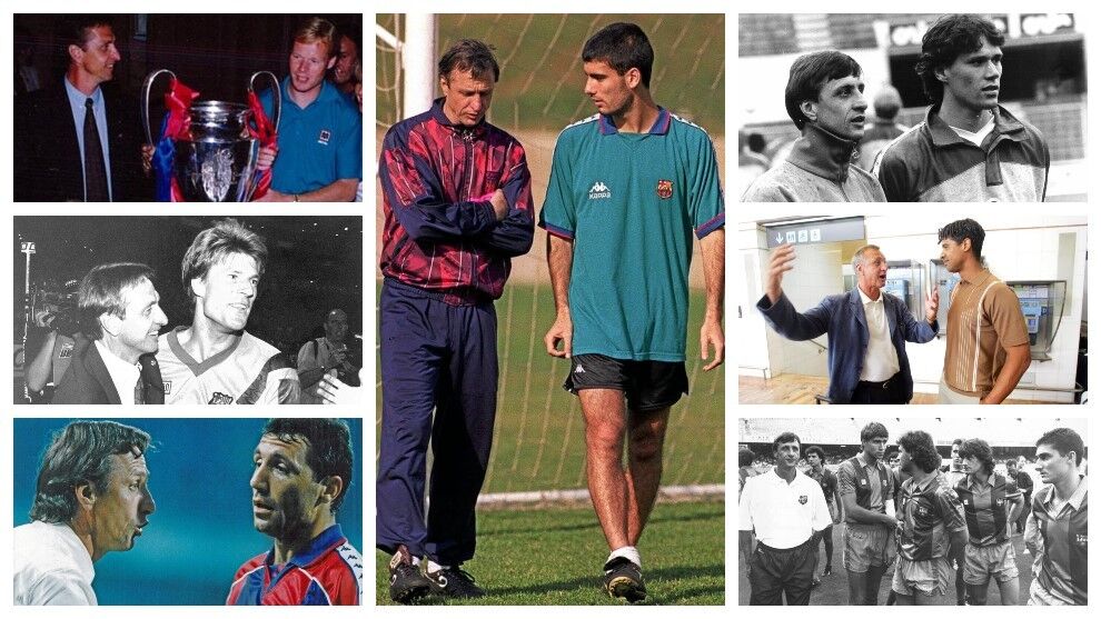Photo Ancienne équipe Barcelone – Avec Johan Cruyff – 1970s