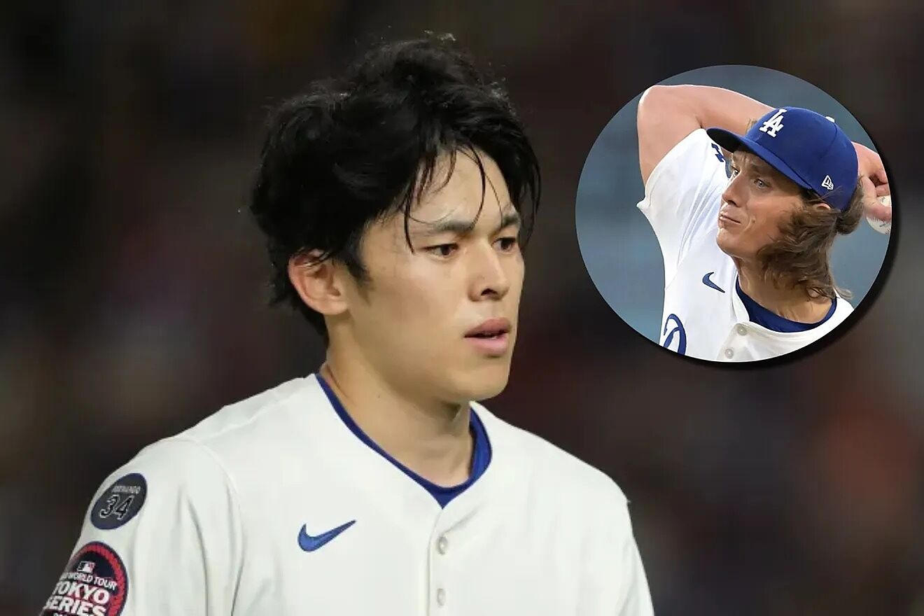 Roki Sasaki changes seats after sniffing Tyler Glasnow's chair: Fans...