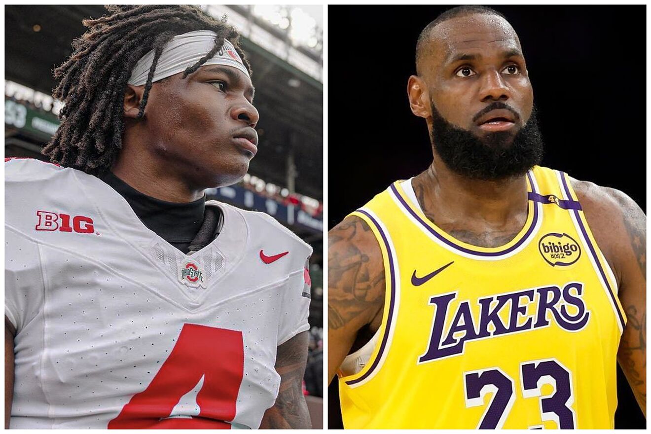 Jeremiah Smith and LeBron James