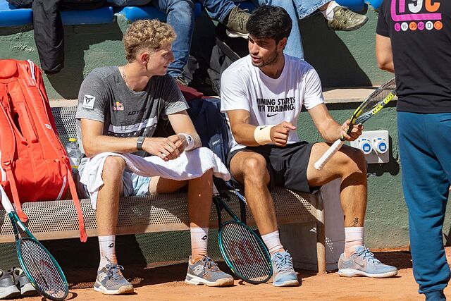 Landaluce y Alcaraz, en el CT Murcia.