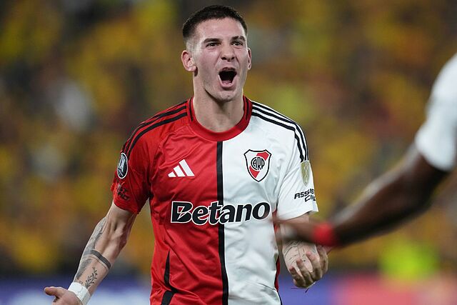 Mastantuono, el chicho maravilla de 17 a�os, marca en la Libertadores escrutado por el Real Madrid y otros grandes