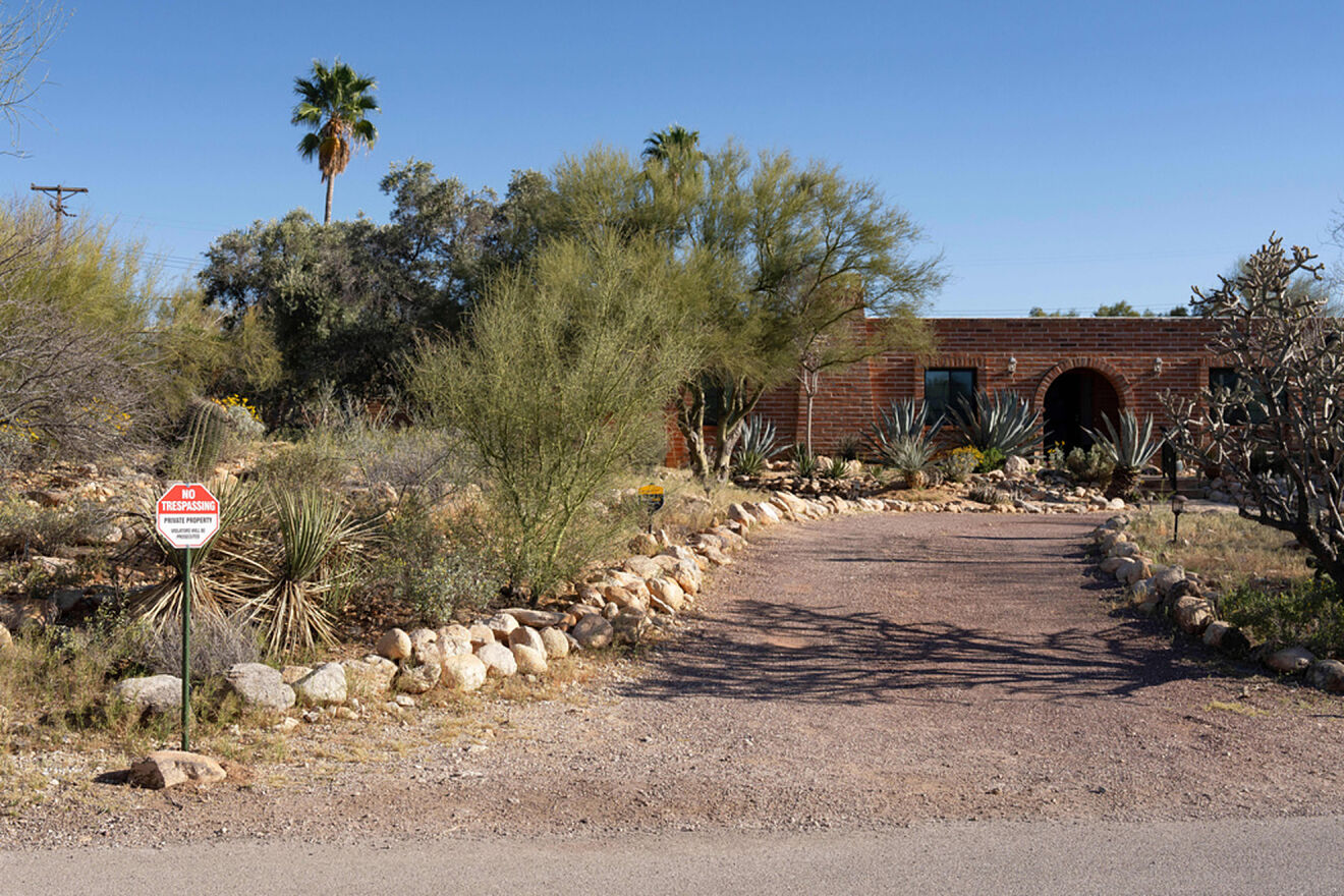 A "no trespassing" sign is posted at the home of Nancy Guthrie, the...