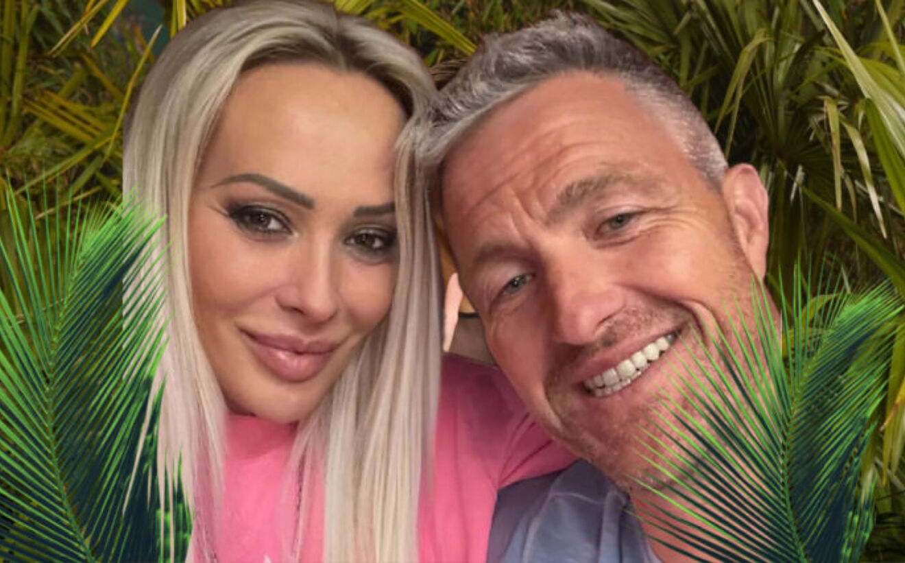 Cora Brinkmann posa junto a Ralf Schumacher.