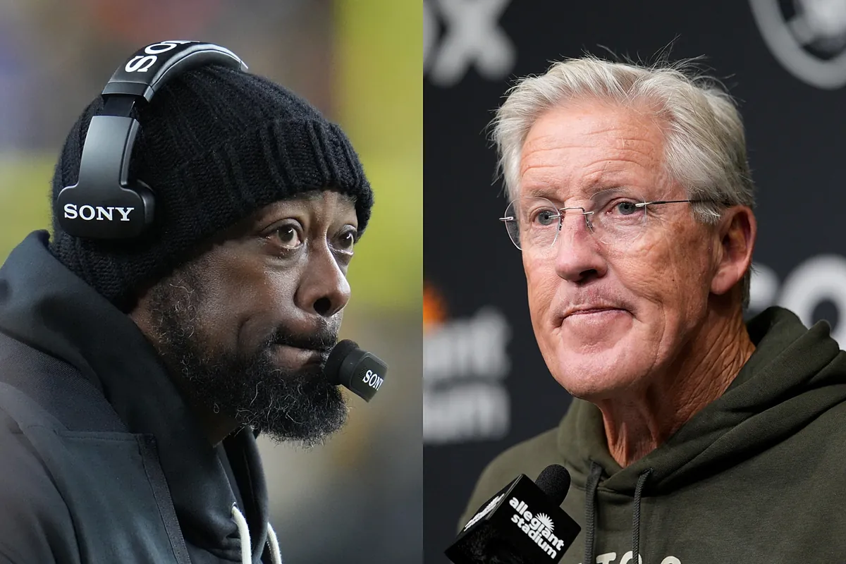 Are the Las Vegas Raiders eyeing Mike Tomlin as a potential head coach replacement for Pete Carroll?