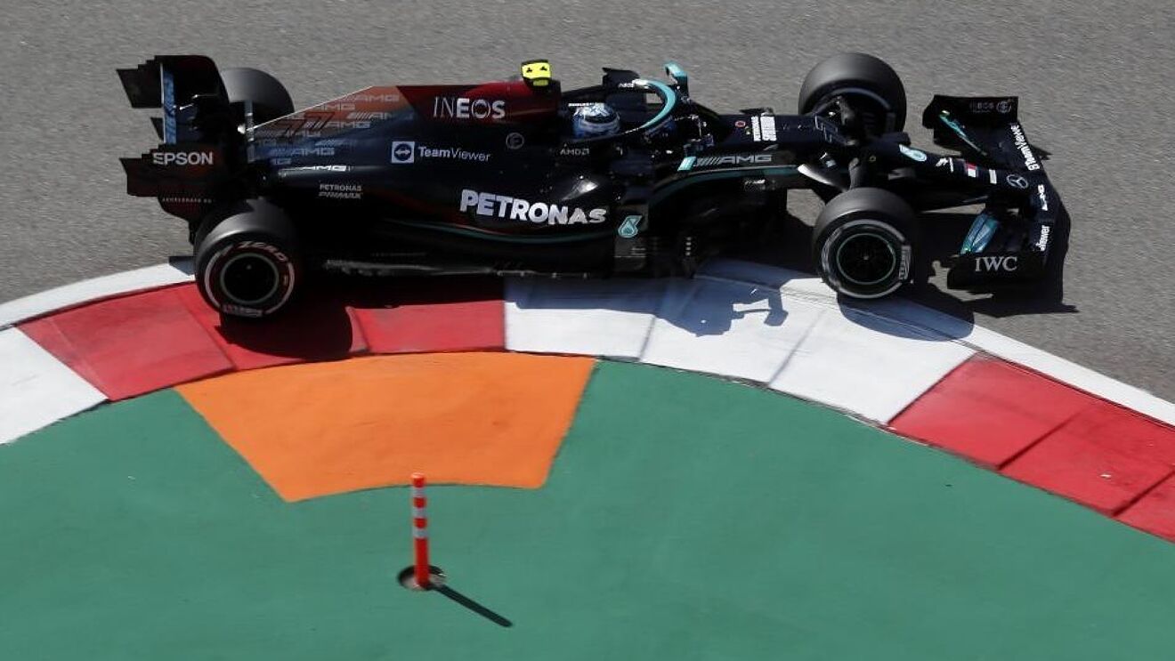 Valtteri Bottas, durante los Libres 1 del GP de Rusia.
