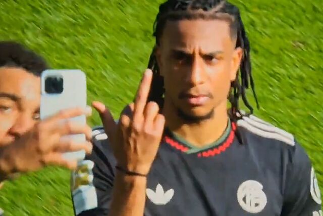 El gesto de Olise tras la foto que le ped�a Musiala.