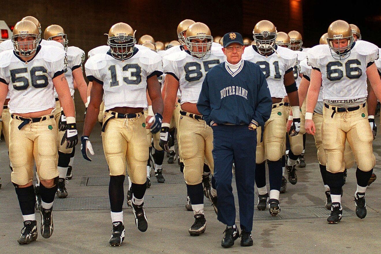 Lou Holtz the legendary coach who shaped generations of college...