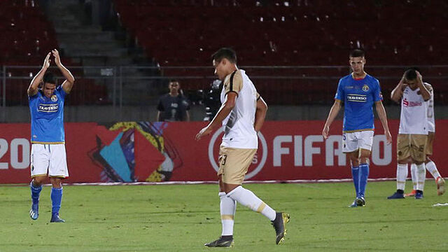 Imagen del partido entre Audax y Cusco.