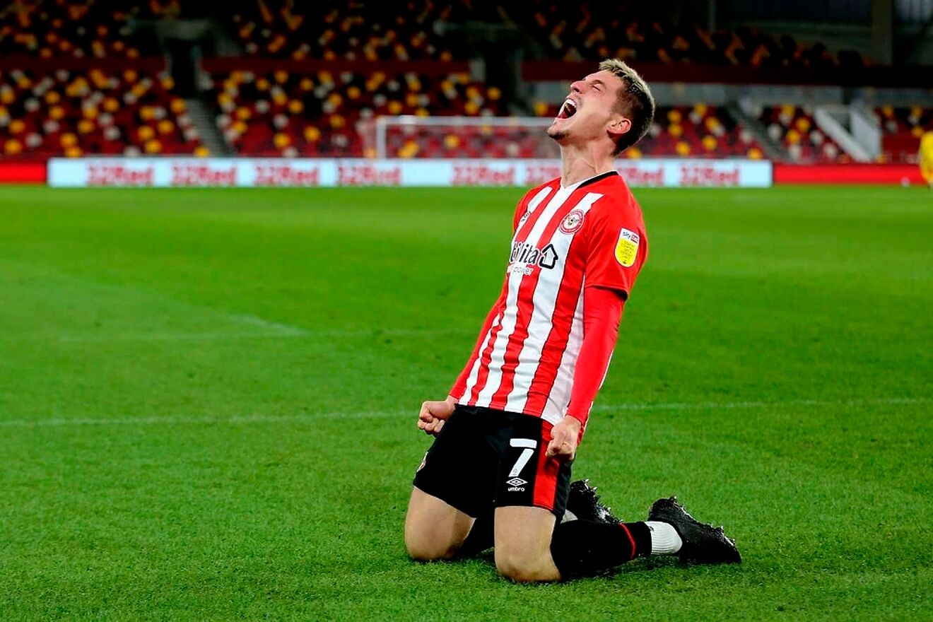 Sergi Can�s, en una imagen con el Brentford.