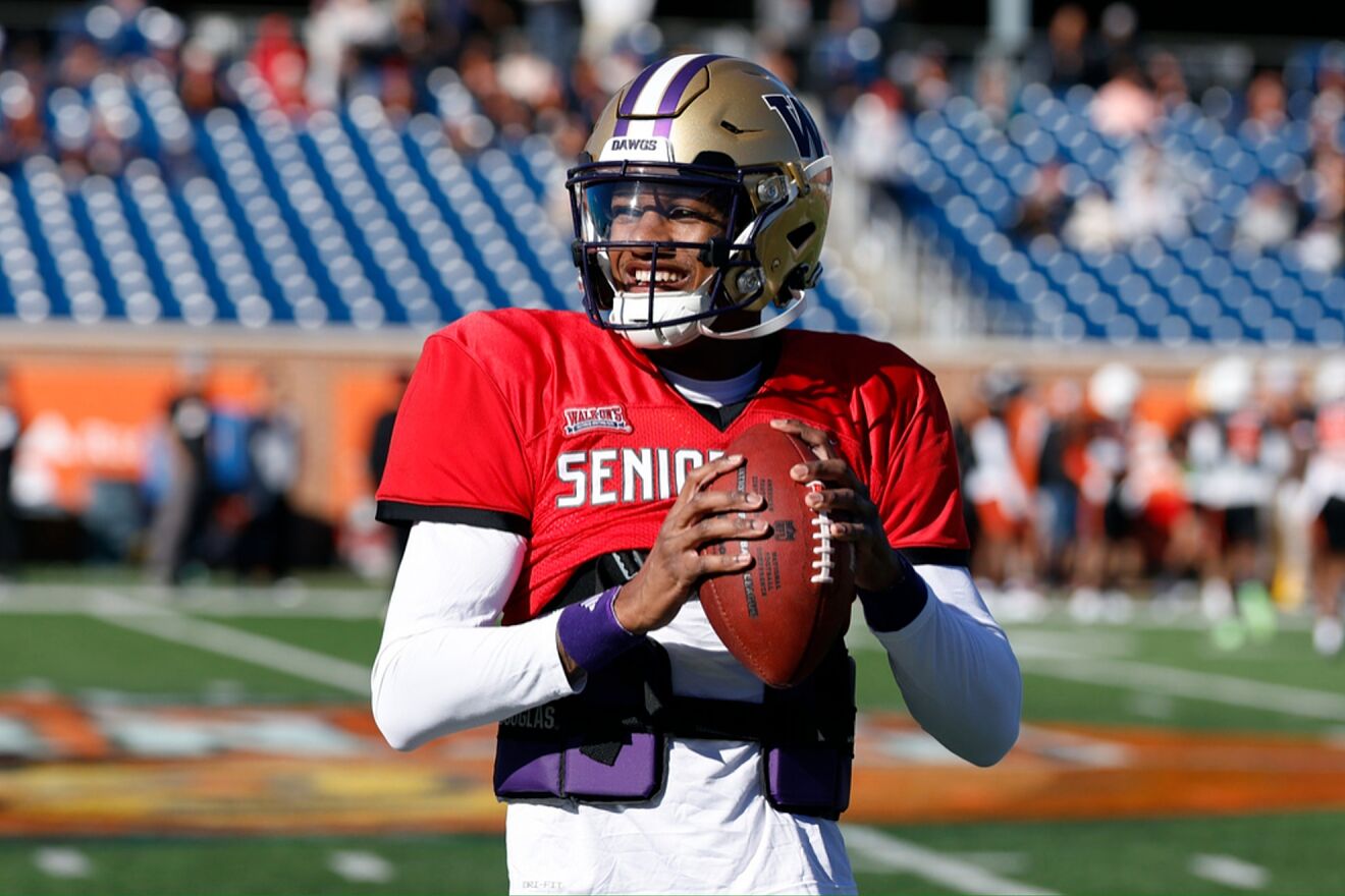 Michael Penix Jr. was selected by the Atlanta Falcons in the first...