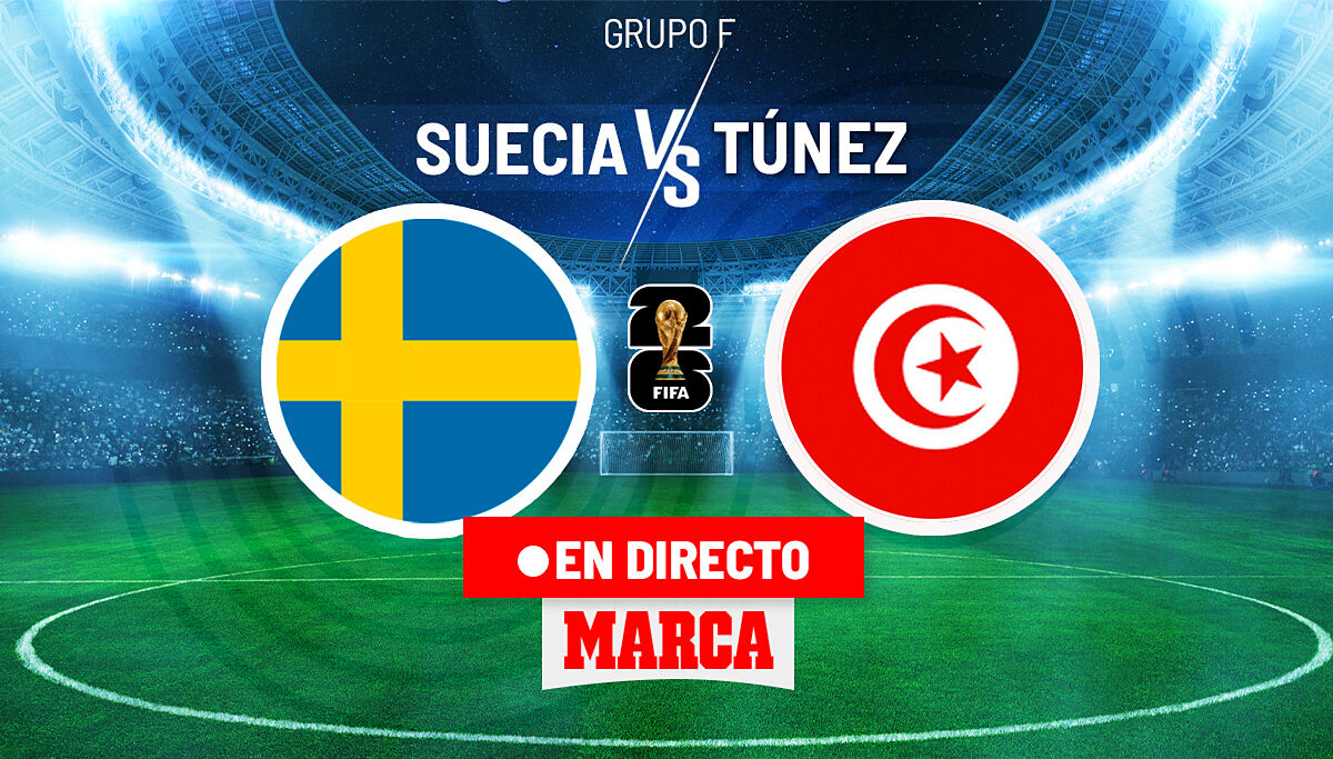 Imagen del directo de Suecia contra Túnez en el Mundial 2026