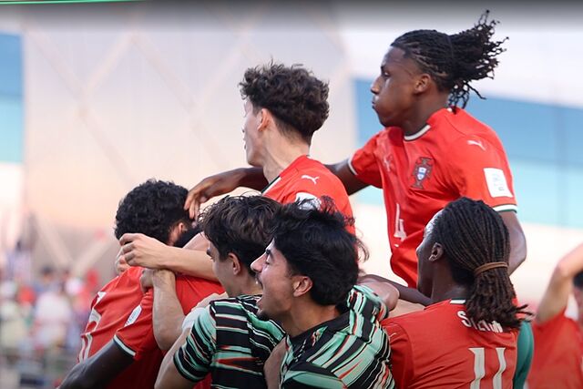Portugal celebra el pase a octavos.