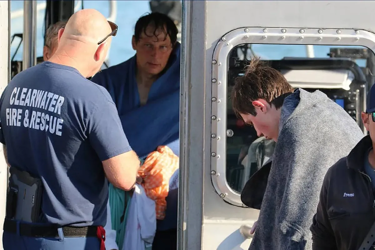 Family celebrating birthday miraculously rescued after 20 hours adrift when sailboat capsizes off Florida coast