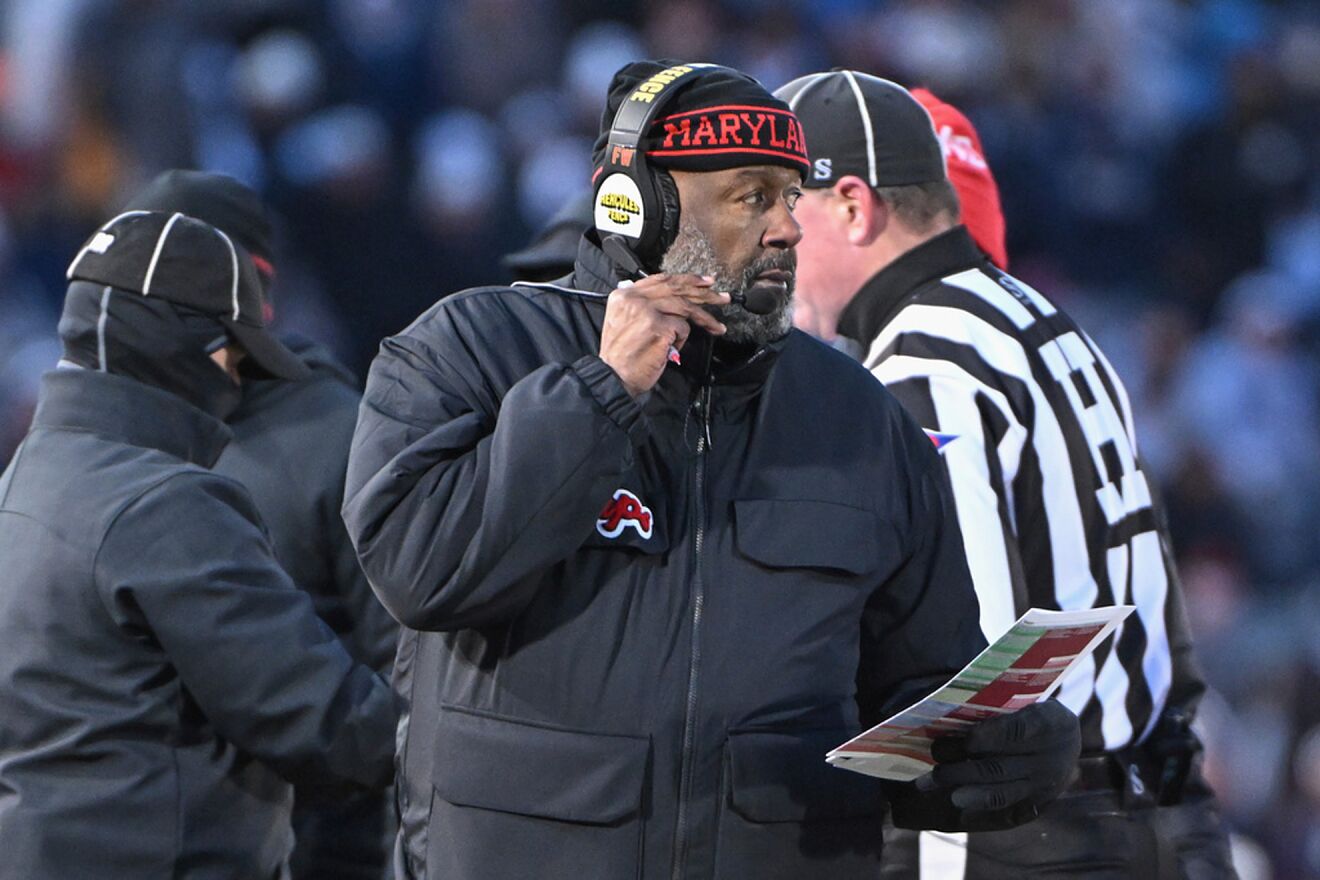 Maryland NCAA head coach Mike Locksley says NIL broke up Maryland locker room
