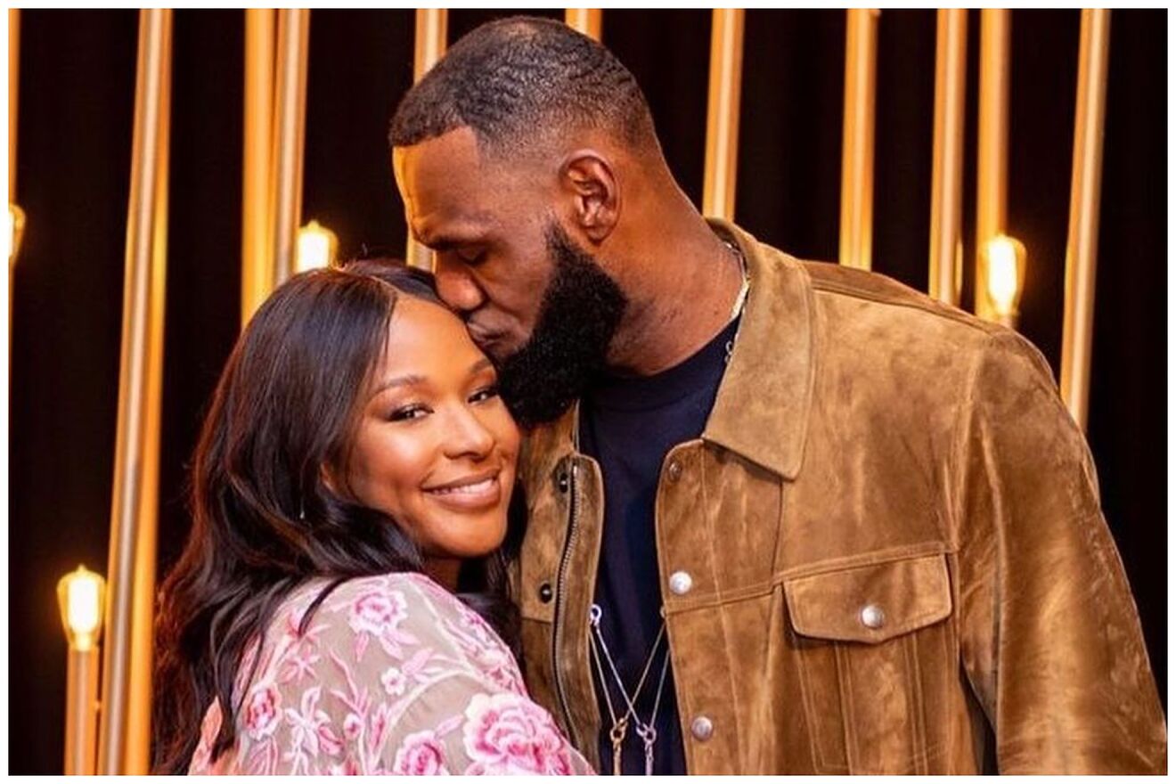LeBron James celebrates anniversary with wife Savannah and his mother