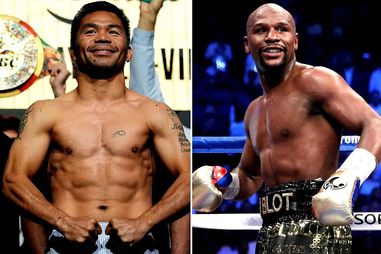 Manny Pacquaio and Floyd Mayweather