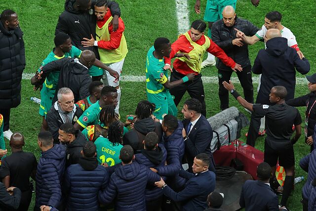 El momento de tensi�n en la final de la Copa �frica