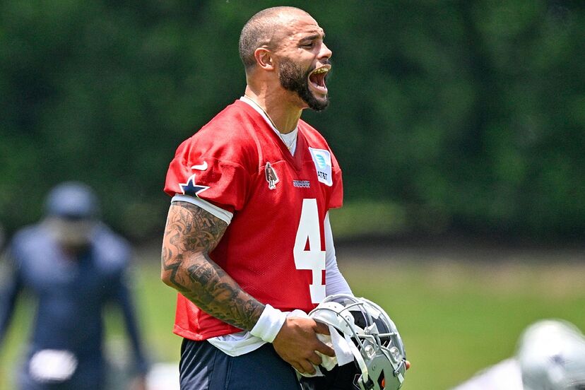 Dak Prescott looks like a new man in OTAs as Jake Ferguson moment  underlines Cowboys threat | Marca