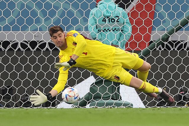 Courtois durante el �ltimo Mundial.