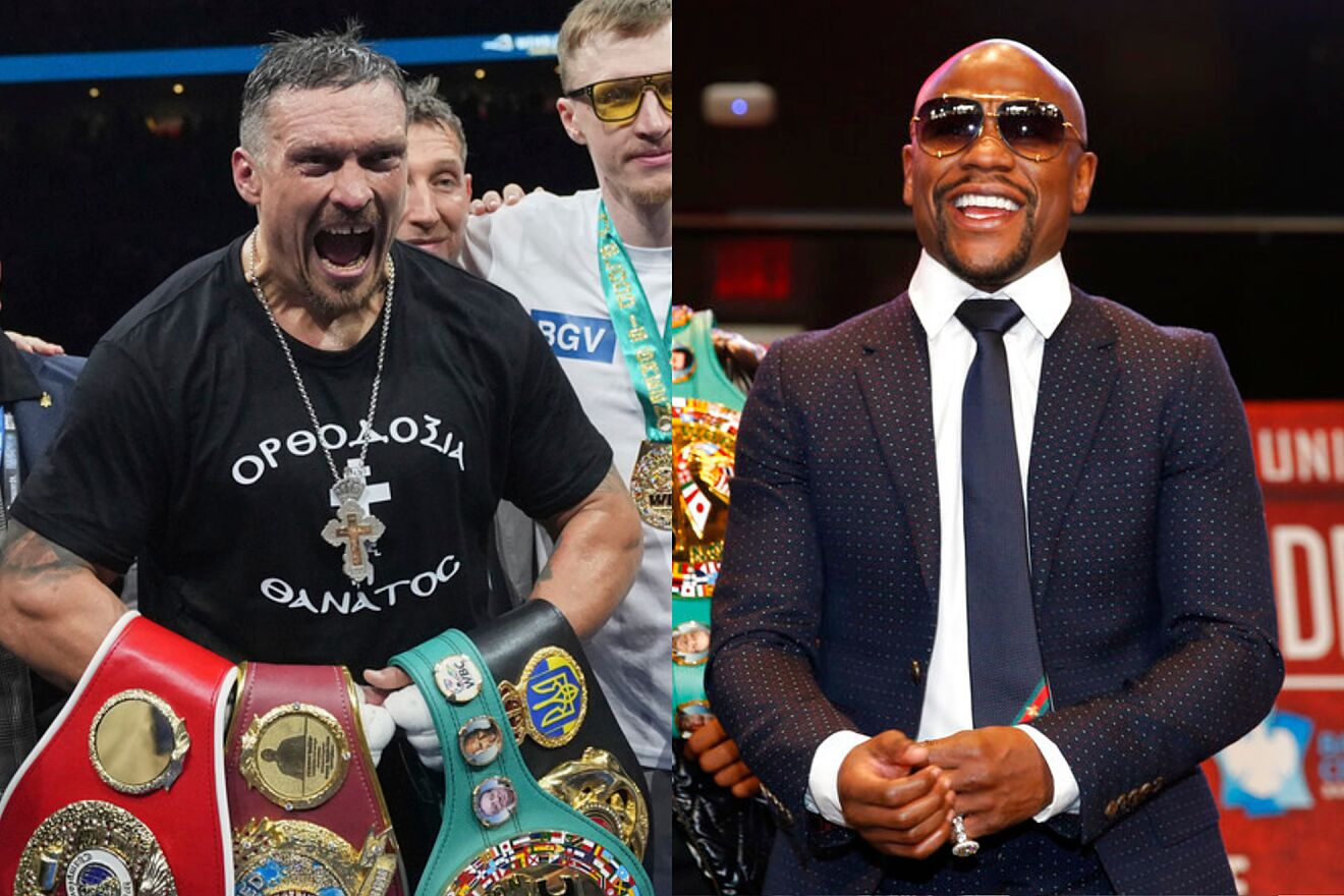 Oleksandr Usyk and Floyd Mayweather Jr. have one major thing in...