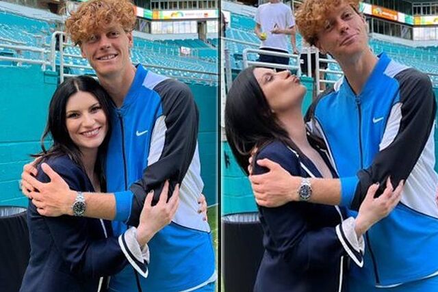 Jannik Sinner y Laura Pausini en el Masters 1000 de Miami: "Es la primera de muchas citas que nos esperan juntos"