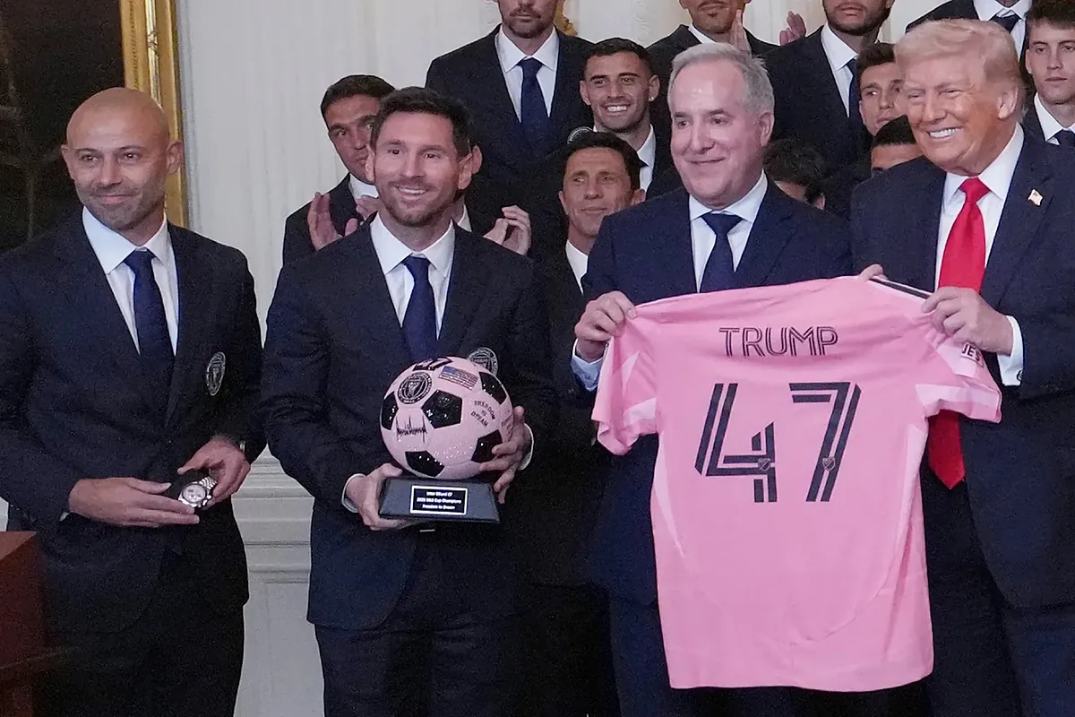 The big difference between Lionel Messi and Cristiano Ronaldo's visit to the White House with Donald Trump