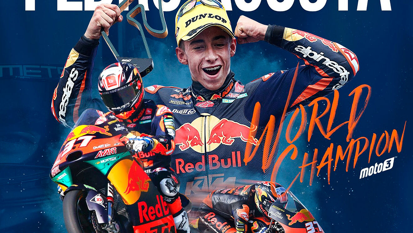 Pedro Acosta es el flamante campe�n de Moto3 2021.