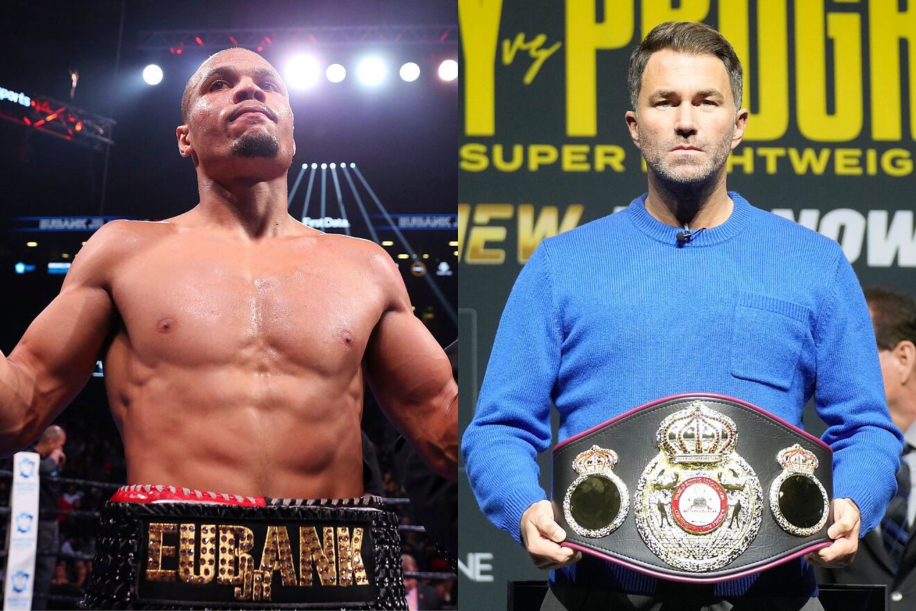 Chris Eubank Jr. (left) does not like Eddie Hearn (right).