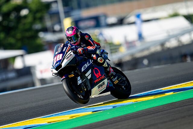 Izan Guevara, en Le Mans.