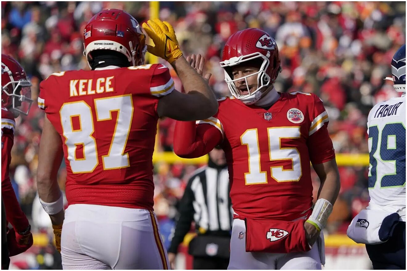 Travis Kelce and Patrick Mahomes will continue to share a close bond...