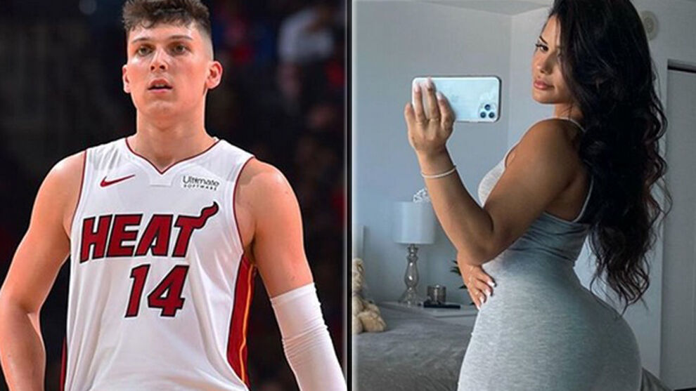 El novato Tyler Herro, jugador de los Miami Heat y uno de los...