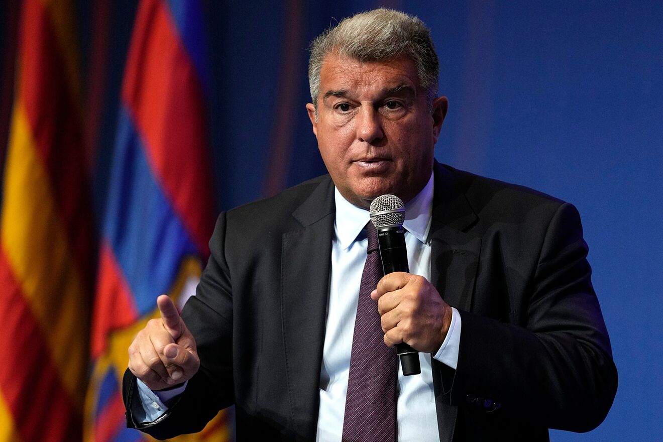Joan Laporta, en una comparecencia p�blica.