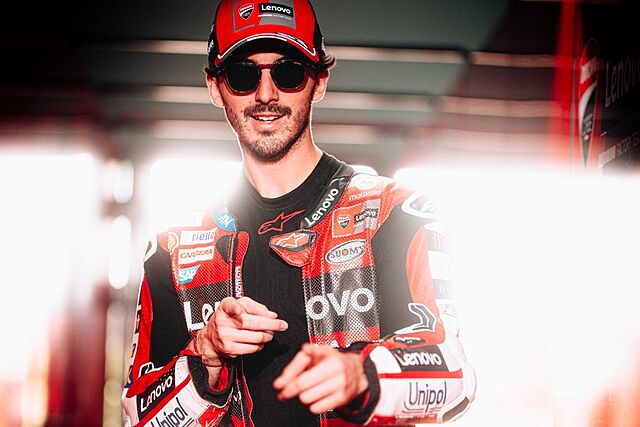 Pecco Bagnaia, en Tailandia.