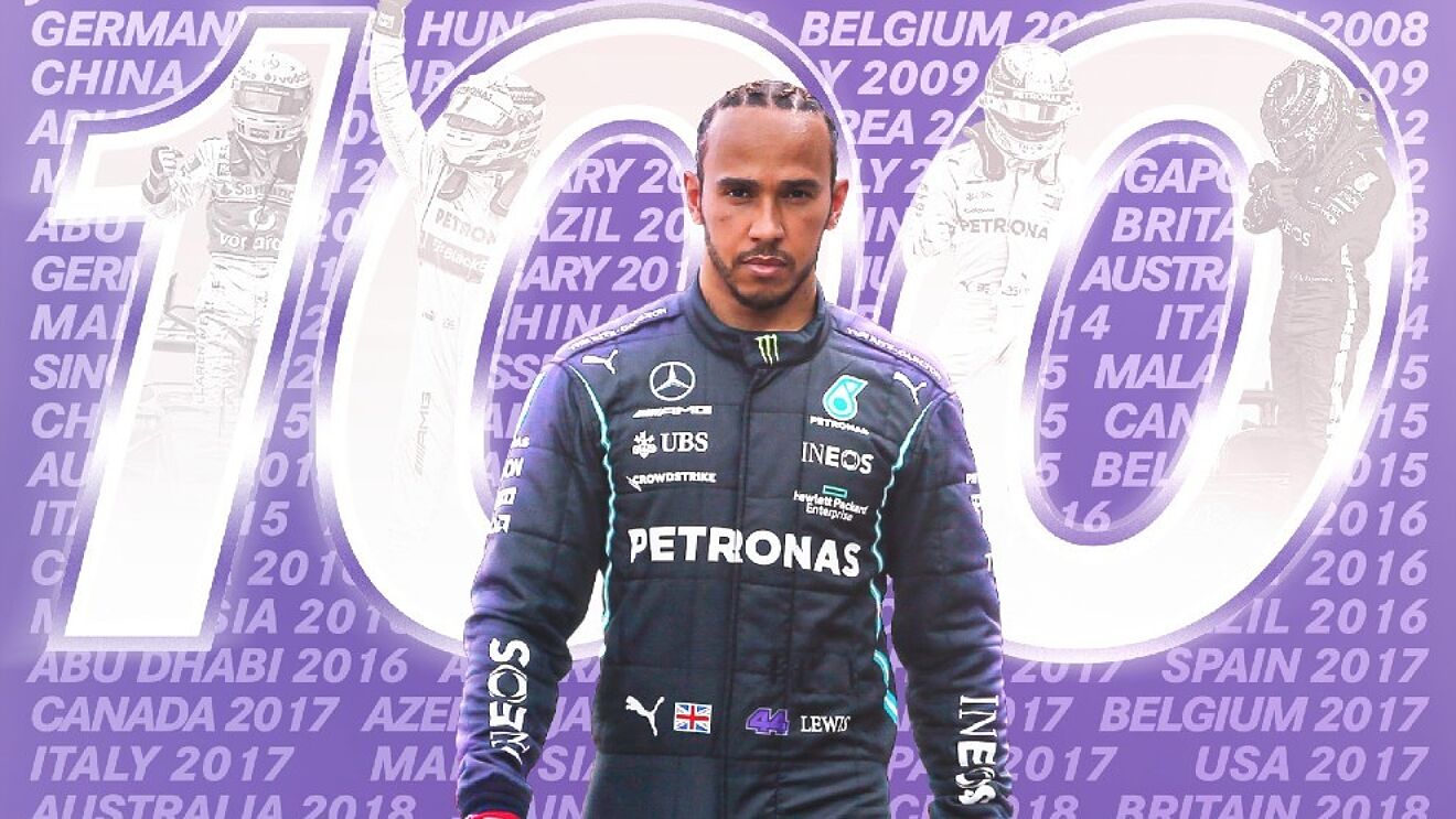 �Y cien! Los rivales se rinden a Hamilton