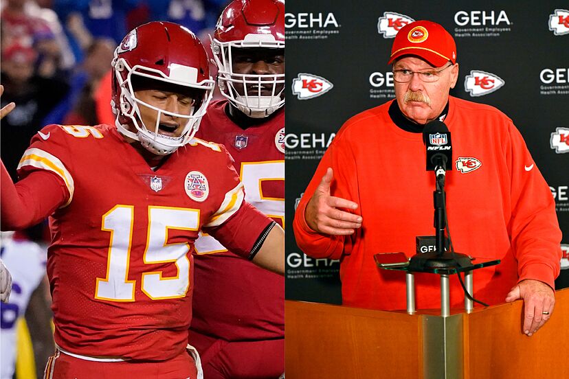 Andy Reid reveals Patrick Mahomes' intense anger amid injury concerns that  could derail Chiefs' season | Marca