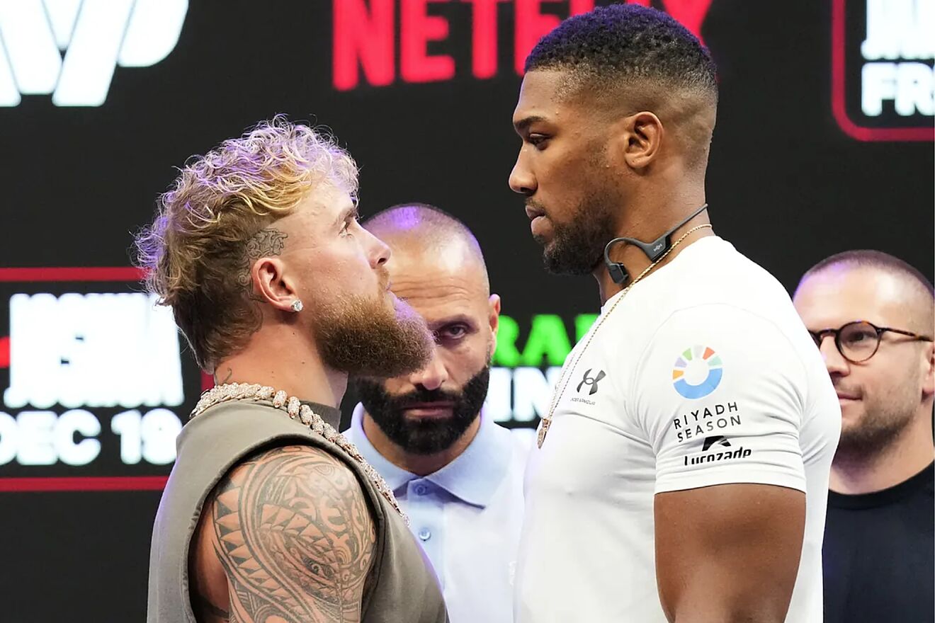 Anthony Joshua and Jake Paul face off in a highly-anticipated boxing...