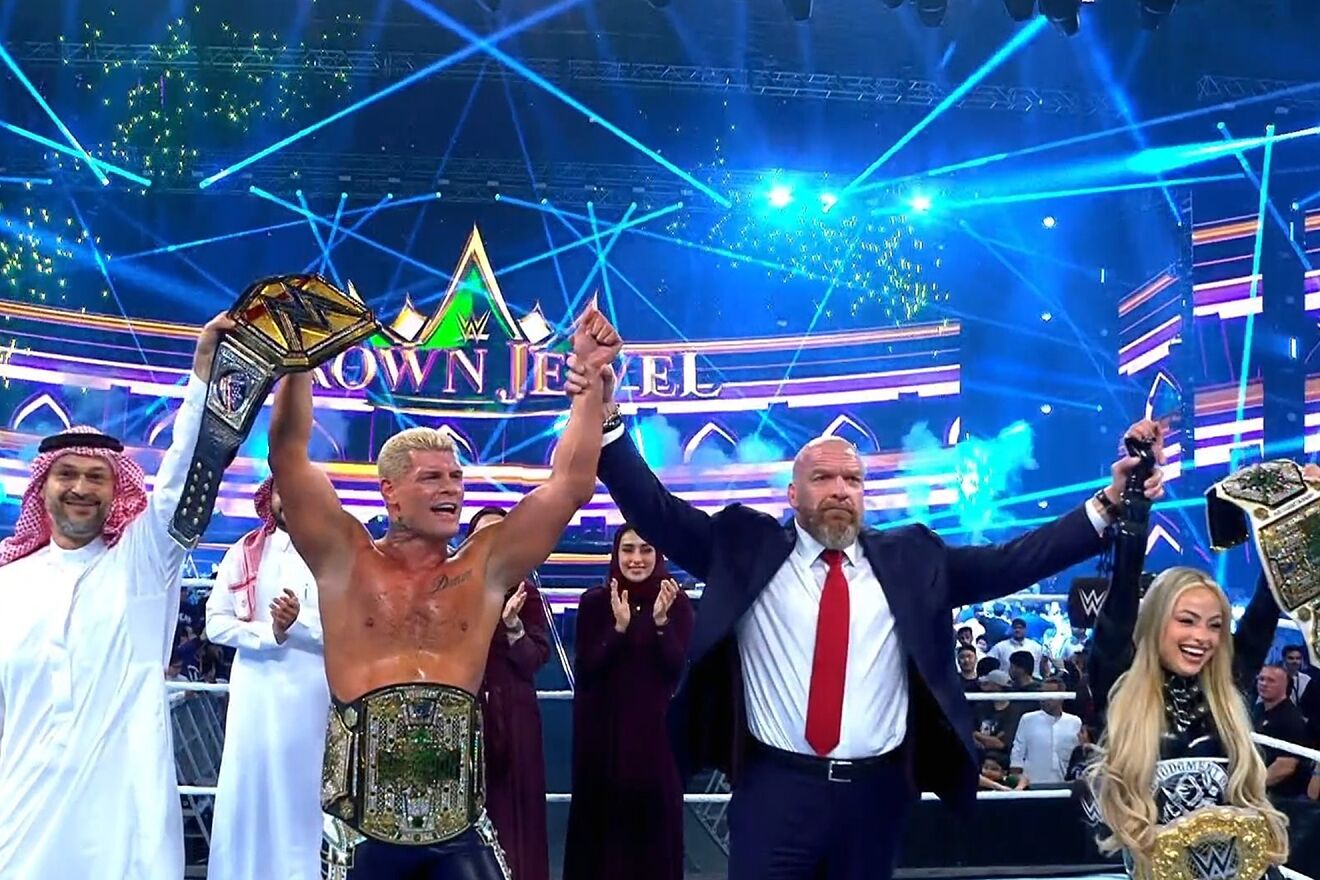 Cody Rhodes and Liv Morgan were awarded the Crown Jewel titles in the...