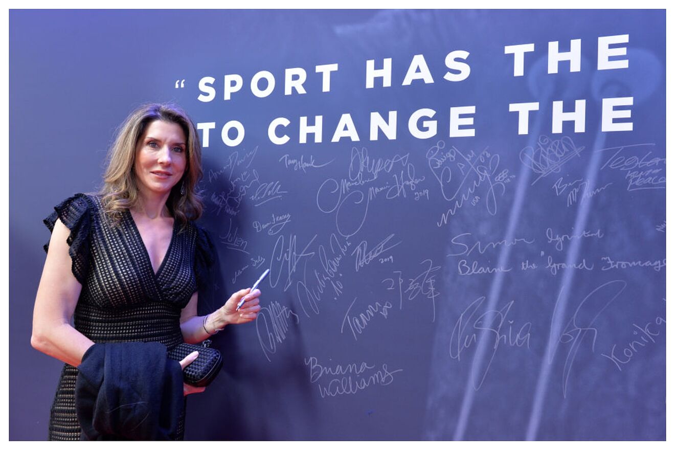 Seles, en la gala de los premios Laureus en M�naco, en 2019