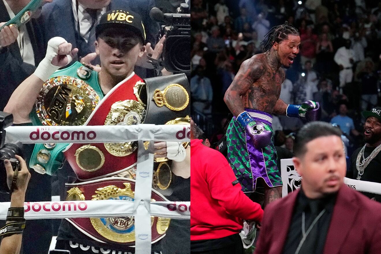 Mashup image of Naoya Inoue and Gervonta Davis