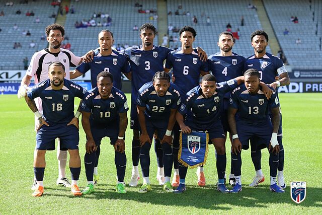 El once de Cabo Verde en un amistoso reciente.