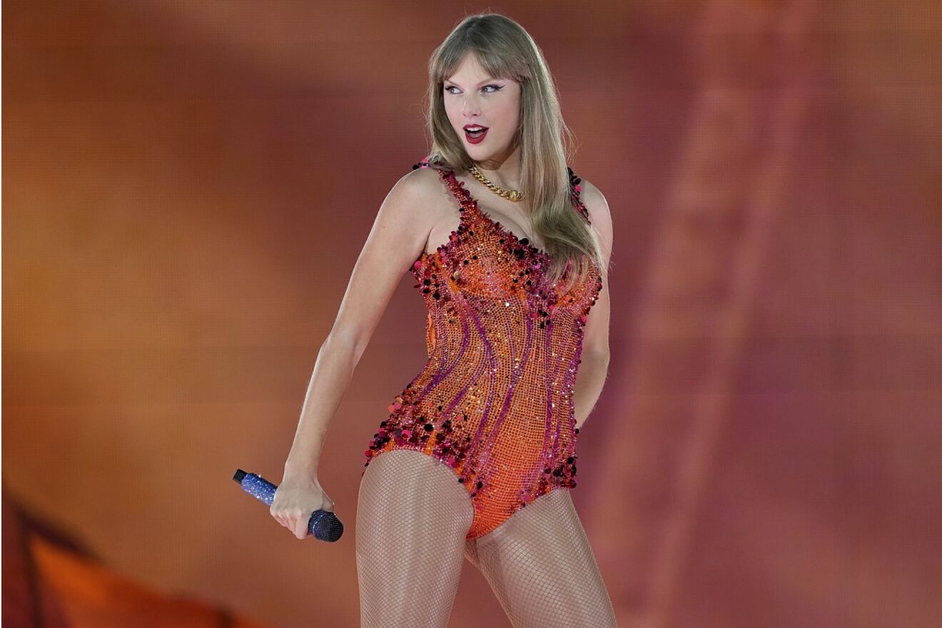 Taylor Swift debuted her star-studded "Opalite" music video from The...