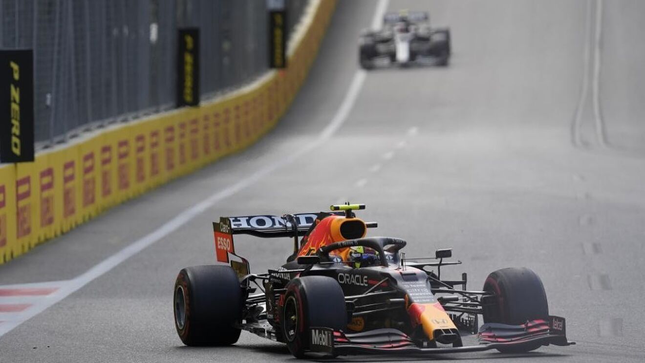 Sergio Perez wins Azerbaijan GP after Verstappen crashes from lead