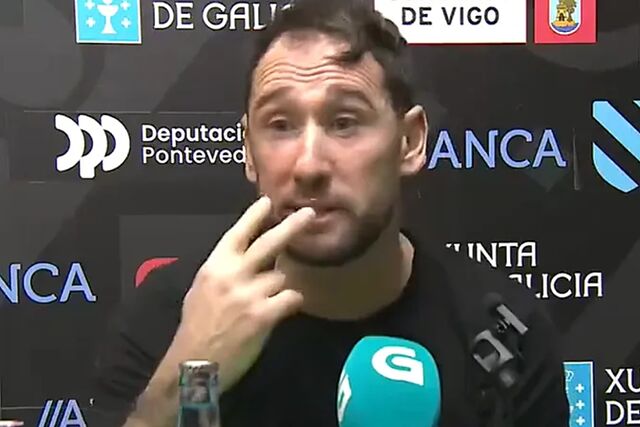 Dani Rodr�guez, en rueda de prensa.