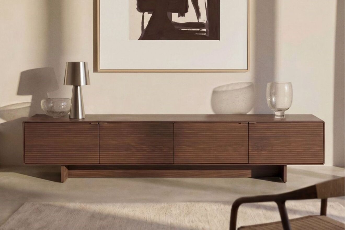Organiza tu salón con el mejor estilo retro con el mueble TV Norlen.
