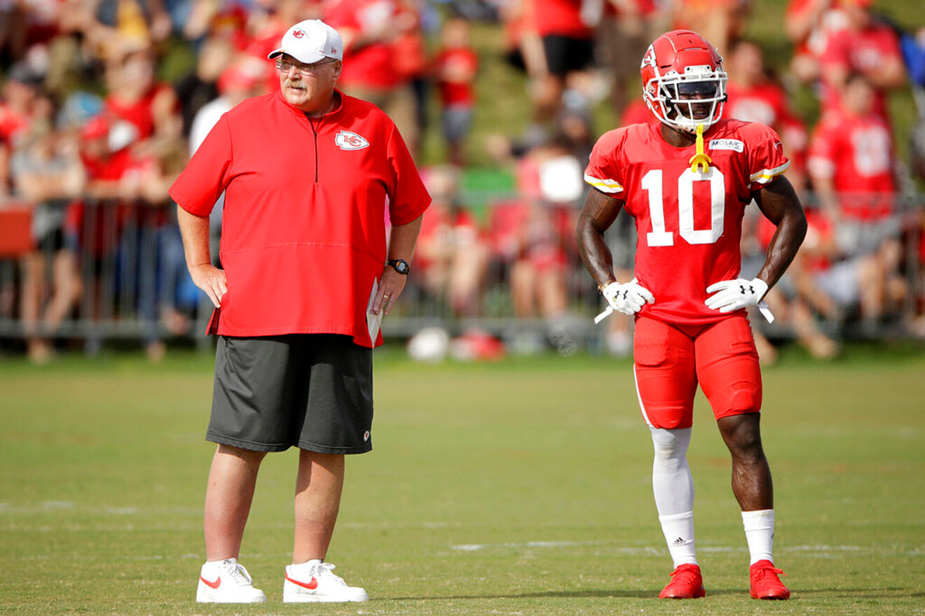 Andy Reid and Tyreek Hill